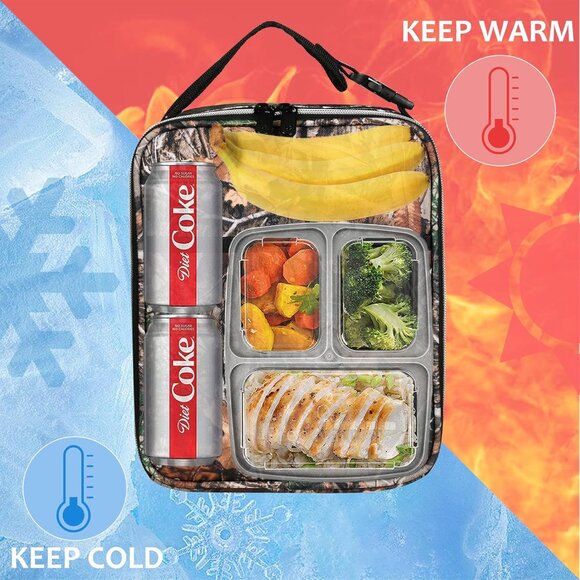 Insulated Kids Lunch Box Back to School, Portable Small Lunch Bag for Office Wor - Picture 3 of 6